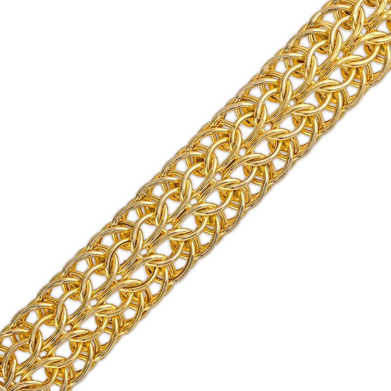 12.3mm Sedusa Link Chain Bracelet in Hollow 14K Gold - 8"|Peoples Jewellers