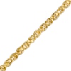 Thumbnail Image 0 of 4.15mm Interlocking Triple Row Link Chain Bracelet in Hollow 14K Gold - 7.25"