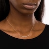 Thumbnail Image 2 of Diamond-Cut Bead Alternating Curved Bar Necklace in 14K Tri-Tone Gold - 17"