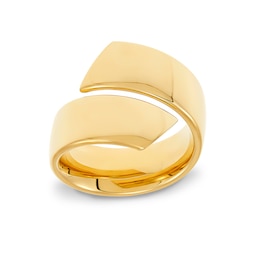 Bypass Bold Ribbon Wrap Ring in 10K Gold - Size 8