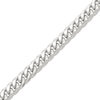 Thumbnail Image 1 of Men's 7.4mm Cuban Curb Chain Necklace in Hollow 10K White Gold - 22"
