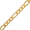 Thumbnail Image 1 of Men's 5.8mm Figaro Chain Bracelet in Hollow 14K Gold - 9"