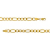 Thumbnail Image 3 of Men's 5.8mm Figaro Chain Bracelet in Hollow 14K Gold - 9"