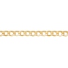 Thumbnail Image 2 of Men's 7.0mm Curb Chain Bracelet in Hollow 14K Gold - 9"