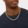 Thumbnail Image 3 of Men's 7.0mm Curb Chain Necklace in Hollow 14K Gold - 22"