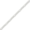 Thumbnail Image 1 of Men's 5.8mm Figaro Chain Necklace in Hollow 14K White Gold - 22&quot;