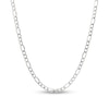 Men's 5.8mm Semi-Solid Figaro Chain Necklace in 14K White Gold - 22"