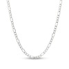 Thumbnail Image 2 of Men's 5.8mm Figaro Chain Necklace in Hollow 14K White Gold - 22&quot;
