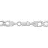 Thumbnail Image 3 of Men's 5.8mm Figaro Chain Necklace in Hollow 14K White Gold - 22&quot;