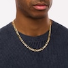 Thumbnail Image 3 of Men's 7.2mm Figaro Chain Necklace in Hollow 14K Gold - 22"