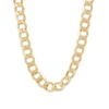 Men's 11.3mm Curb Chain Necklace in Hollow 10K Gold