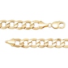 Men's 11.3mm Hollow Curb Chain Necklace in 10K Gold - 28"