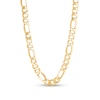 Men's 9.0mm Hollow Figaro Chain Necklace in 10K Gold - 28"