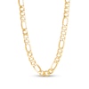 Thumbnail Image 1 of Men's 9.0mm Figaro Chain Necklace in Hollow 10K Gold - 28"