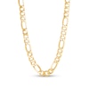 Thumbnail Image 0 of Men's 9.0mm Figaro Chain Necklace in Hollow 10K Gold - 28"