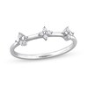 Thumbnail Image 0 of 0.08 CT. T.W. Diamond Trio Promise Ring in Sterling Silver