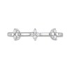 Thumbnail Image 4 of 0.08 CT. T.W. Diamond Trio Promise Ring in Sterling Silver