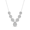 Thumbnail Image 0 of 2.00 CT. T.W. Composite Pear-Shaped Diamond Frame Necklace in 10K White Gold