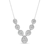 Thumbnail Image 1 of 2.00 CT. T.W. Composite Pear-Shaped Diamond Frame Necklace in 10K White Gold