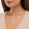 Thumbnail Image 2 of 2.00 CT. T.W. Composite Pear-Shaped Diamond Frame Necklace in 10K White Gold