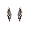 Enchanted Disney Villains Maleficent Diamond Wing Pendant and Earrings Set in Sterling Silver and 10K Rose Gold