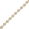Thumbnail Image 1 of 1.00 CT. T.W. Composite Diamond Teardrop Line Bracelet in 10K Gold – 7.5"