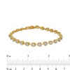 Thumbnail Image 4 of 1.00 CT. T.W. Composite Diamond Teardrop Line Bracelet in 10K Gold – 7.5"