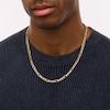 Thumbnail Image 3 of Men's 5.8mm Figaro Chain Necklace in Hollow 14K Gold - 22"