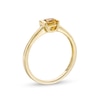 Thumbnail Image 2 of 4.0mm Princess-Cut Citrine Solitaire Channel-Set Ring in 10K Gold