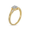 Thumbnail Image 2 of 0.10 CT. T.W. Composite Diamond Bypass Promise Ring in 10K Gold