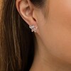 Thumbnail Image 2 of Diamond Accent Elephant Stud Earrings in Sterling Silver