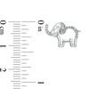 Thumbnail Image 3 of Diamond Accent Elephant Stud Earrings in Sterling Silver