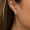 Thumbnail Image 2 of Diamond Accent Owl Stud Earrings in Sterling Silver