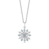 Thumbnail Image 2 of Enchanted Disney Elsa Swiss Blue Topaz and 0.147 CT. T.W. Diamond Snowflake Pendant and Earrings Set in Sterling Silver