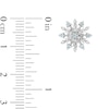 Thumbnail Image 5 of Enchanted Disney Elsa Swiss Blue Topaz and 0.147 CT. T.W. Diamond Snowflake Pendant and Earrings Set in Sterling Silver
