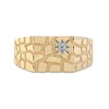 Thumbnail Image 3 of 0.05 CT. T.W. Diamond Solitaire Star Nugget Wedding Band in 10K Gold