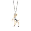 Thumbnail Image 0 of Disney Treasures Bambi 0.115 CT. T.W. Black and White Diamond Pendant in Sterling Silver and 10K Gold - 19"