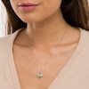 Thumbnail Image 2 of Black Enhanced and White Diamond Accent Bee Pendant in Sterling Silver