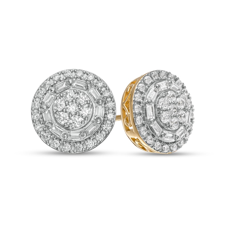 1.00 CT. T.W. Composite Diamond Stud Earrings in 10K Gold
