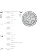 Thumbnail Image 3 of 1.00 CT. T.W. Composite Diamond Stud Earrings in 10K Gold