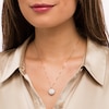 Thumbnail Image 2 of 0.50 CT. T.W. Composite Oval Diamond Frame Pendant in 10K Gold