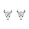 Thumbnail Image 2 of Disney Treasures Bambi 0.115 CT. T.W. Diamond Stud Earrings in Sterling Silver