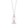 Thumbnail Image 1 of Disney Treasures Alice in Wonderland 0.18 CT. T.W. Diamond Alice in Jar Pendant in Sterling Silver and 10K Rose Gold