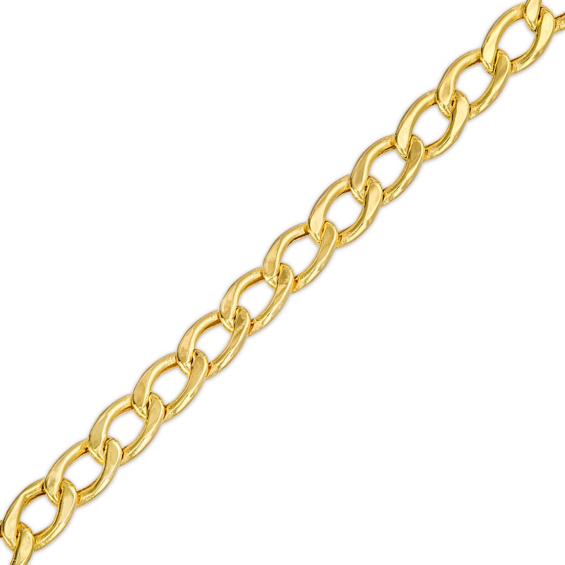 Main Image 1 of Child's 3.2mm Curb Chain Bracelet in Hollow 14K Gold – 6"