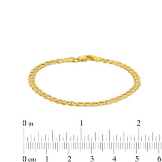 Child's 3.2mm Curb Chain Bracelet in Hollow 14K Gold – 6"