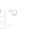 Child's Marquise Pink Cubic Zirconia Hoop Earrings in 14K Gold