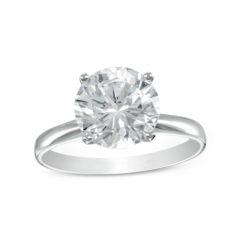 Main Image 1 of 3.00 CT. Certified Diamond Solitaire Engagement Ring in 14K White Gold (J/I3)