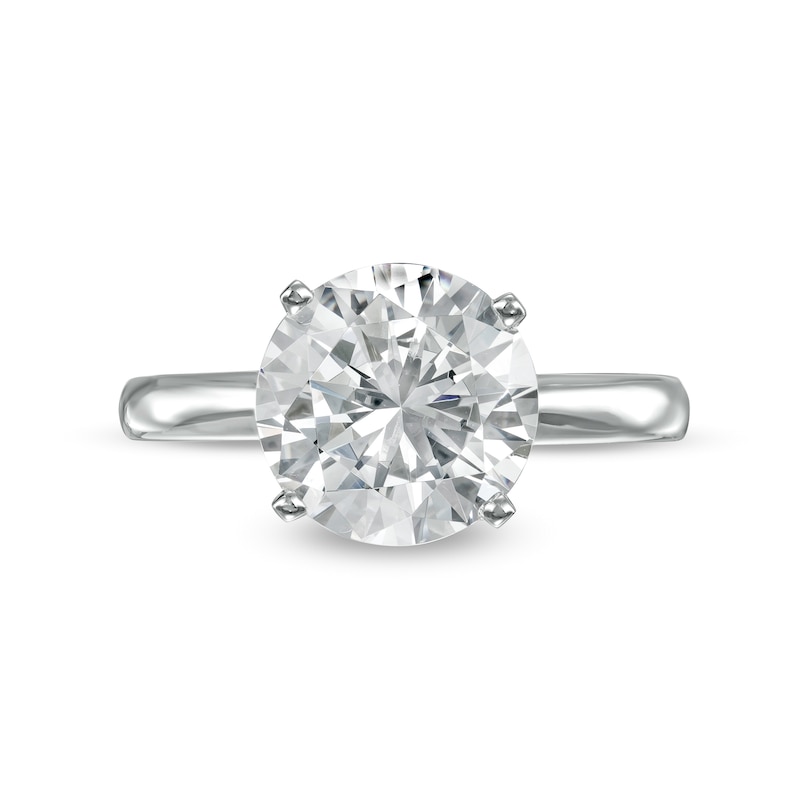 3.00 CT. Certified Diamond Solitaire Engagement Ring in 14K White Gold (J/I3)