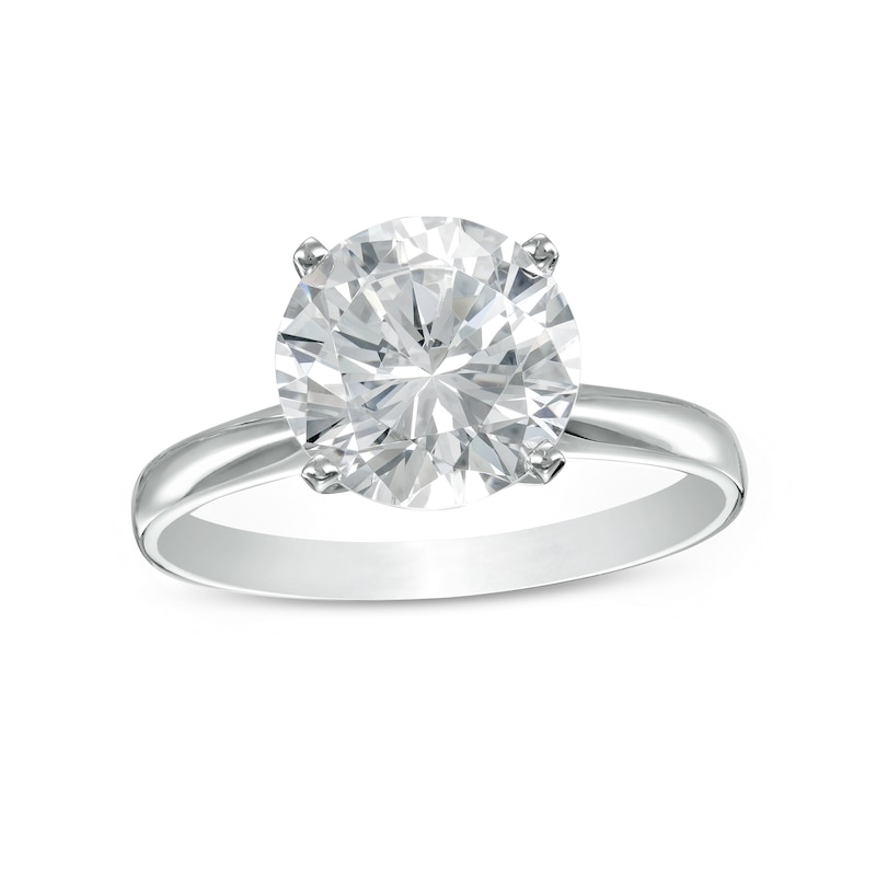 CT. Certified Diamond Solitaire Engagement Ring in 14K White Gold (I/I2)|Peoples Jewellers