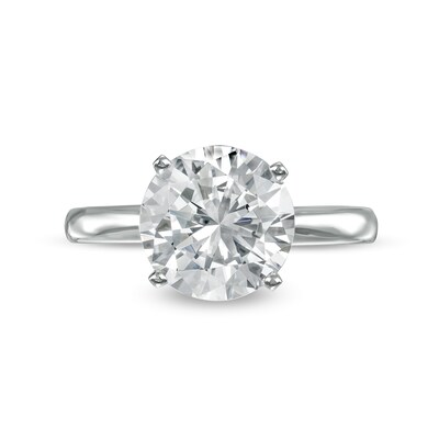 CT. Certified Diamond Solitaire Engagement Ring in 14K White Gold (I/I2